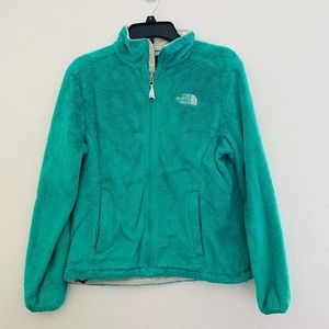 The North Face Turquoise green "Osito" zip up